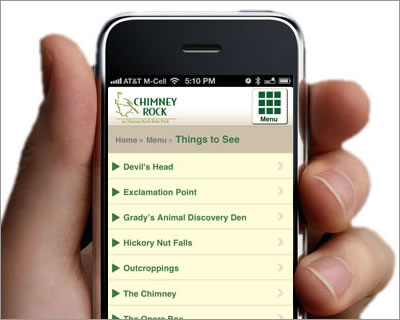 Chimney Rock Park Mobile Site