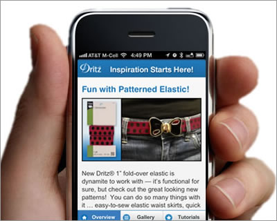 Dritz Product Info Mobile Site