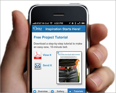 Dritz Product Info Mobile Site